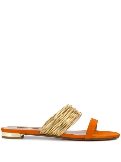 Shop Aquazzura Rendez Vous Sandal In Orange