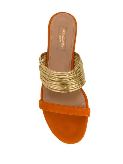 Shop Aquazzura Rendez Vous Sandal In Orange
