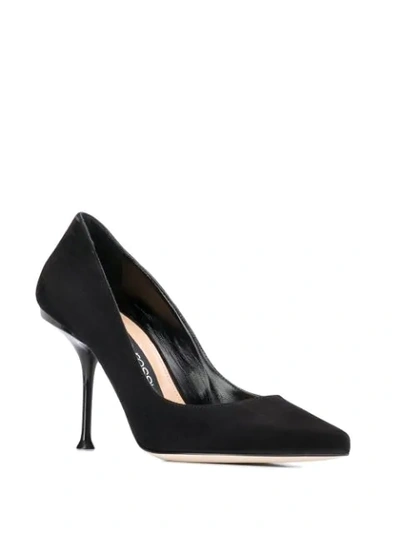 Shop Sergio Rossi Pointed-toe Pumps In Black