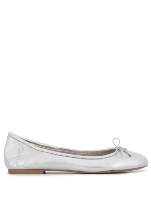 sam edelman silver ballet flats