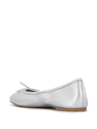 Shop Sam Edelman Felicia Ballerina Shoes In Silver
