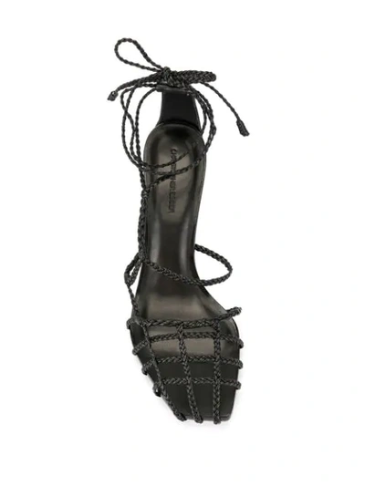 Shop Christopher Esber Braided Cage Pumps In Black