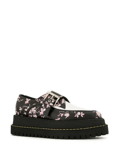 Shop N°21 Floral Buckle Loafers In Black
