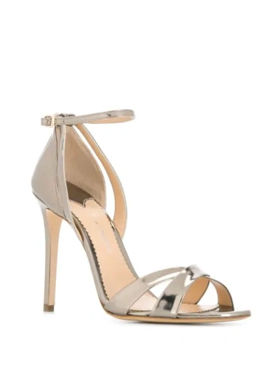 Shop The Seller Cut-out Detail Sandals In Gold