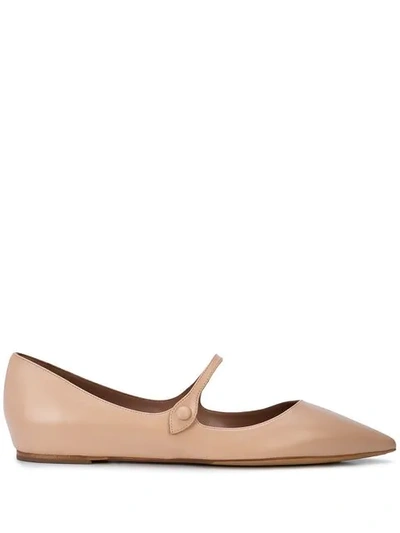 Shop Tabitha Simmons 'hermione' Ballerinas In Brown