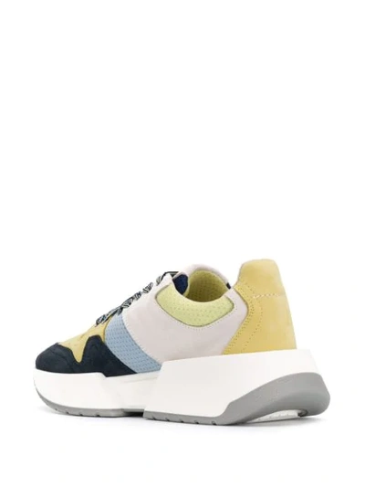 Shop Mm6 Maison Margiela Five-colour Block Sneakers In Multicolour