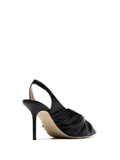 Shop Jimmy Choo Black Annabell 85 Slingback Pumps