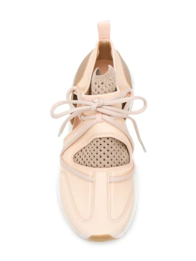 Shop Adidas By Stella Mccartney Neoprene Sneakers In Neutrals