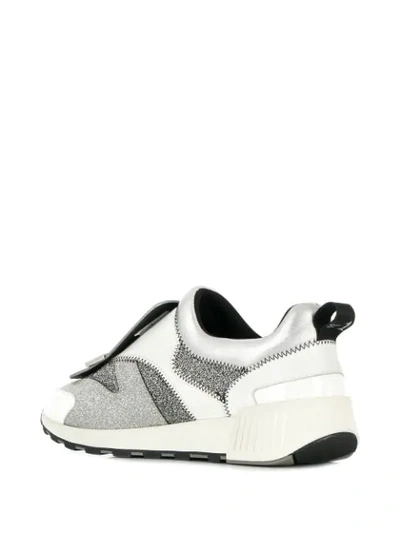 Shop Sergio Rossi Sr1 Running Sneakers In White