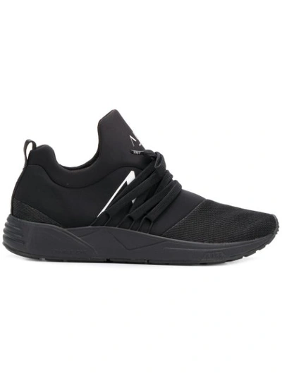 Shop Arkk Low Top Sneakers In Black