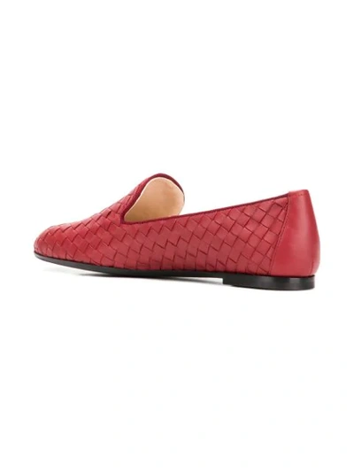 Shop Bottega Veneta Fiandra Slippers In Red