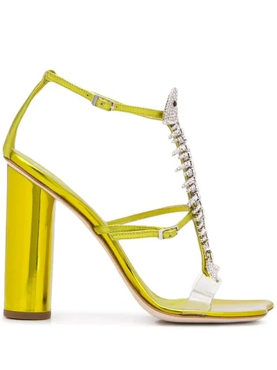 Shop Giuseppe Zanotti Slim Sandals In Neutrals