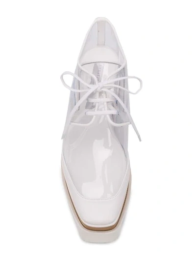 Shop Stella Mccartney Elyse Platform Shoes In White