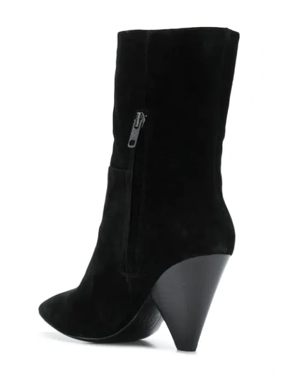 Shop Ash Kitten Heel Boots - Black