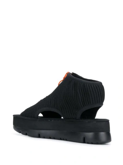 Shop Camper Platform Sandals In Black