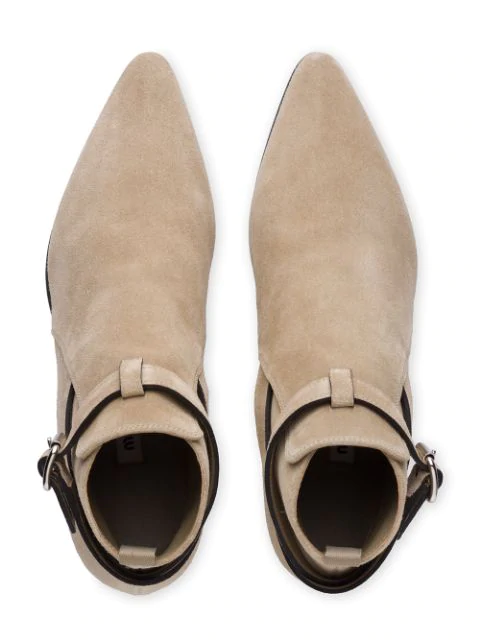 miu miu canvas ankle boots