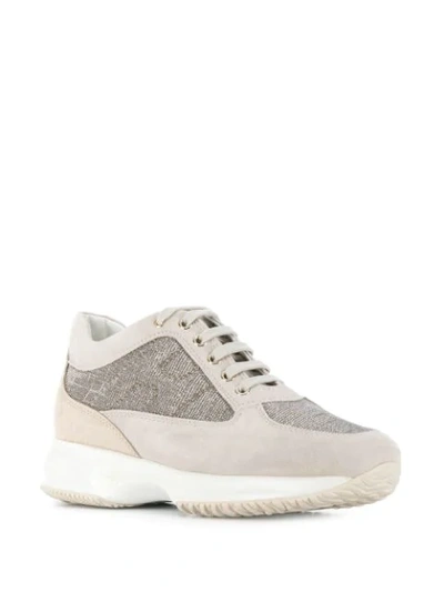 Shop Hogan Interactive³ Sneakers In Neutrals