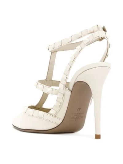 Shop Valentino Garavani Rockstud Pumps In White