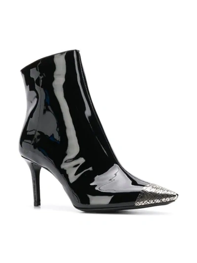 MARC ELLIS POINTED TOE ANKLE BOOTS - 黑色