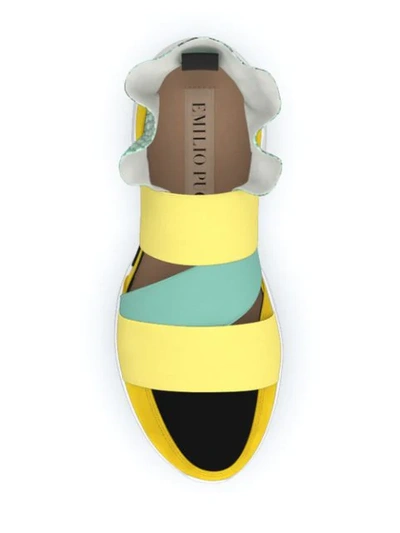 Shop Emilio Pucci City Up Custom Sneakers In Multicolour
