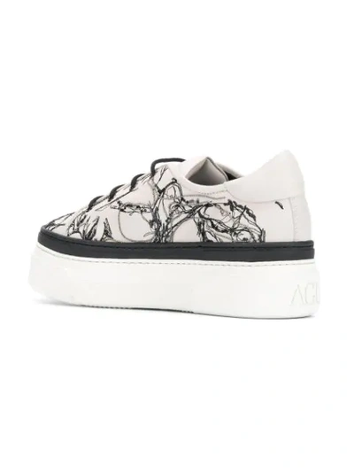 Agl Attilio Giusti Leombruni Platform Lace-up Sneakers In Neutrals