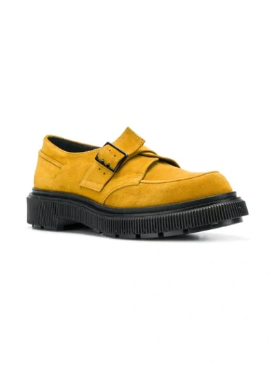 Shop Adieu Platform Loafers In Yellow