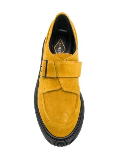 Shop Adieu Platform Loafers In Yellow