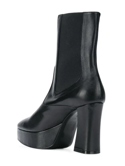 Shop Nicole Saldaã±a Sam Chunky-heel Boots In Black