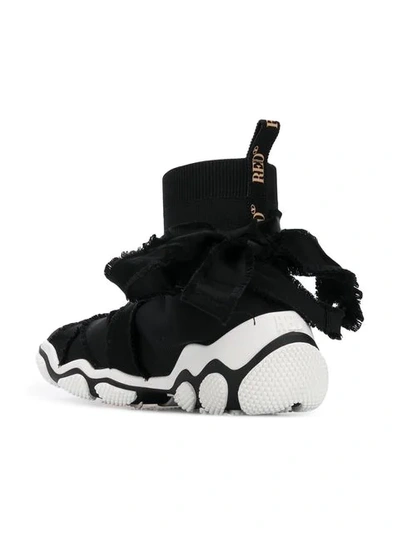 Shop Red Valentino Glam Run Sneakers In Black