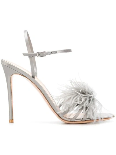 Shop Gianvito Rossi Ginger Sandals - Grey
