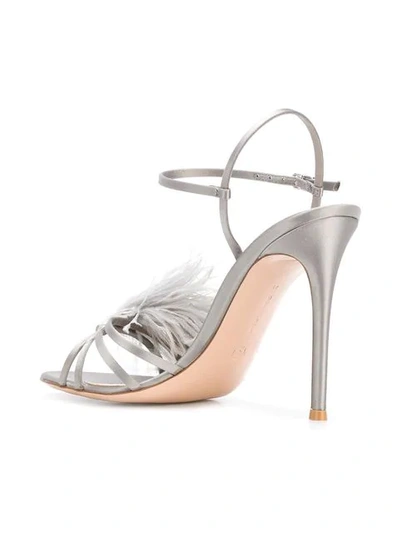 Shop Gianvito Rossi Ginger Sandals - Grey