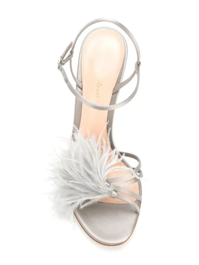 Shop Gianvito Rossi Ginger Sandals - Grey