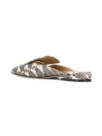 Shop Sergio Rossi Sr1 Patterned Mules In White