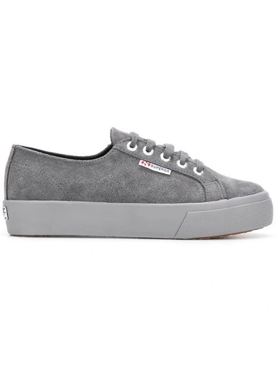 Shop Superga 2730 Platform Sneakers In Grey