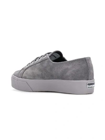 Shop Superga 2730 Platform Sneakers In Grey
