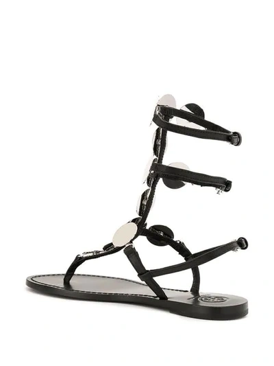 Shop Tory Burch Patos Disk Gladiator Sandals - Black