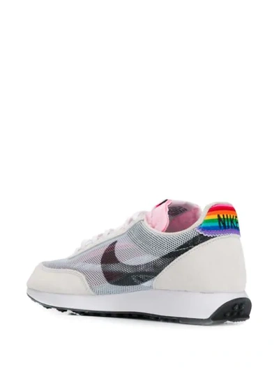 Shop Nike Rainbow Detail Mesh Sneakers In White