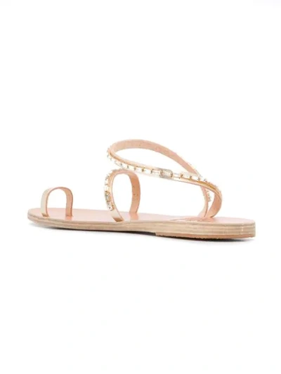 Shop Ancient Greek Sandals Apli Eleftheria Sandals In Gold