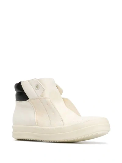 Shop Rick Owens Babel Sneakers In White