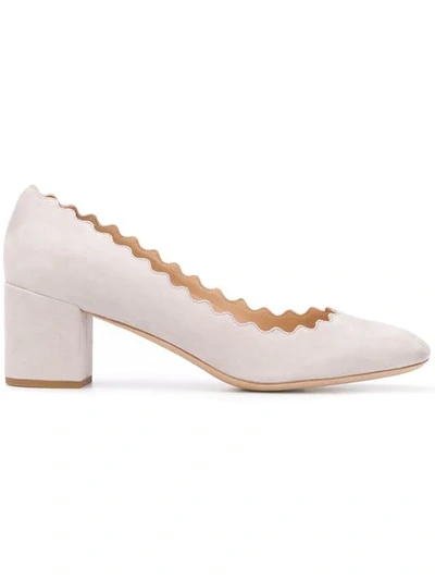 Shop Chloé Lauren Pumps In Grey