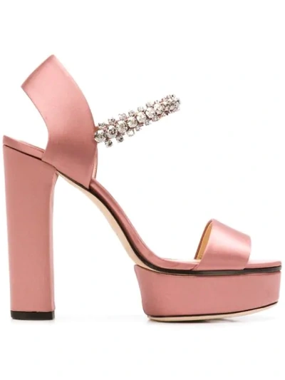 Shop Jimmy Choo Santina 125 Sandals In Pink
