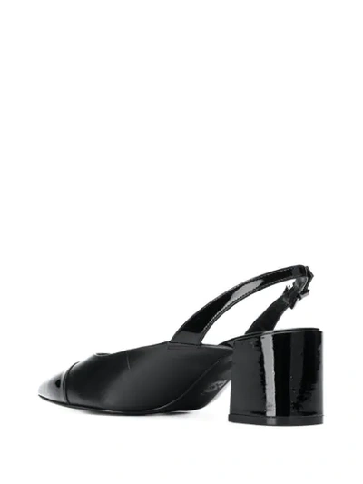 Shop Michael Michael Kors Sling Back Pumps In Black