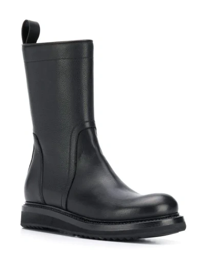 Shop Rick Owens Ankle Pebbled Boots In Black