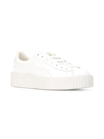 Shop Fenty X Puma Fenty Puma X Rihanna Creeper Sneakers In White