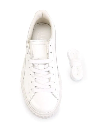 Shop Fenty X Puma Fenty Puma X Rihanna Creeper Sneakers In White
