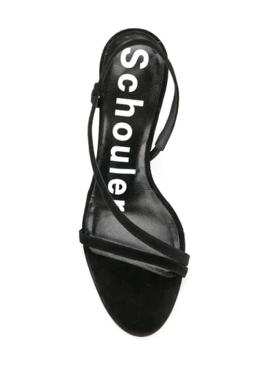 Shop Proenza Schouler Asymmetrical Heeled Sandal - Black
