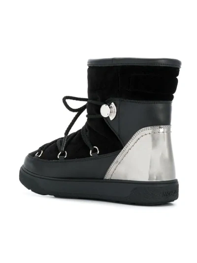 Shop Moncler New Fanny Snow Boots In Black