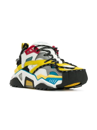 Shop Calvin Klein 205w39nyc Strike 205 Sneakers In Yellow