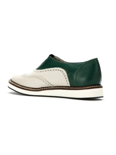 Shop Mara Mac Leather Brogues In Green