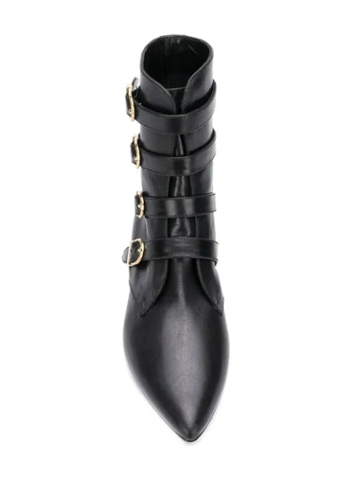 Shop Philosophy Di Lorenzo Serafini Buckled Mid-calf Boots - Black